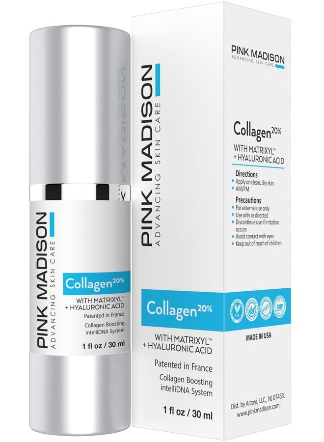 Pink Madison COLLAGEN Serum for Face - Matrixyl and Hyaluronic Acid - Luxury Anti Aging Face Serum Treatment Formula for Men and Women. Effective for Fine Lines and Under Eye Wrinkles. - Image 3
